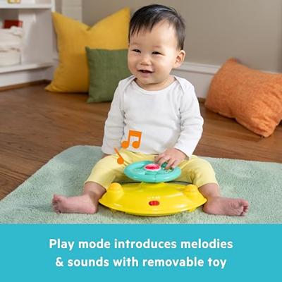 BRIGHT STARTS 2-in-1 Omvormbare en Opvouwbare Babyloopstoel - Licht en Geluid - Afneembaar Speeltje, Muziek, Verstelbare Hoogte