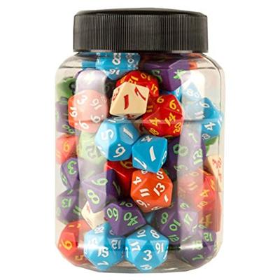Round Jar of Classic RPG Dice (80) Round Jar of Classic RPG Dice (80)