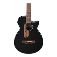Ibanez AEGB24E Black High Gloss elektrisch-akoestische basgitaar - thumbnail