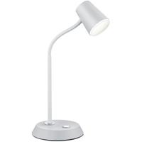 LED Bureaulamp - Tafelverlichting - Trion Narca - 4W - Warm Wit 3000K - Rond - Mat Wit - Aluminium - thumbnail