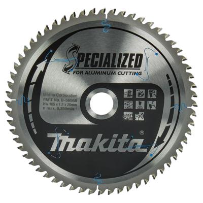 Makita Afkortzaagblad voor Aluminium | Specialized | Ø 165mm Asgat 20mm 60T - B-56568 Makita Afkortzaagblad voor Aluminium | Specialized | Ø 165mm Asgat 20mm 60T - B-56568