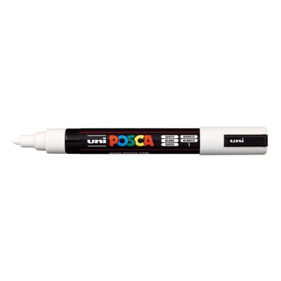 Paintmarker Uni POSCA PC5M medium wit | 6 stuks