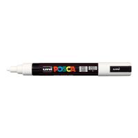 Paintmarker Uni POSCA PC5M medium wit | 6 stuks - thumbnail