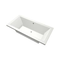 Ligbad Society 180X90X50 cm Gebroken Wit MegaBath - thumbnail