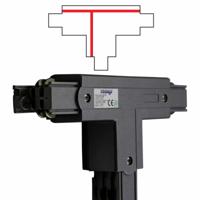 T stuk voor een spanningsrail links zwart 169-046 - thumbnail