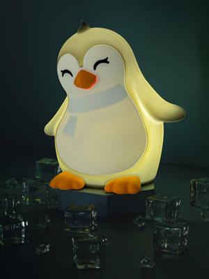 Nachtlampje Ping de pinguïn, zacht en oplaadbaar via USB wit Nachtlampje Ping de pinguïn, zacht en oplaadbaar via USB wit