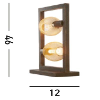 Searchlight Landelijke tafellampOblong - EU24101-2RU