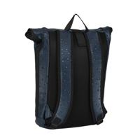 New Rebels New York Droplets Rolltop Rugtas Navy Blauw Waterafstotend 21 Liter Laptopvak - thumbnail