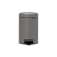 Brabantia pedaalemmer Newlcon 3 liter mineral concrete grey - thumbnail