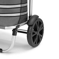 Boodschappentrolley, grijs, met koelvak, tas afneembaar - thumbnail