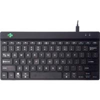 R-GO Tools Compact Break Toetsenbord Kabelgebonden QWERTY, US-Engels Zwart Ergonomisch - thumbnail