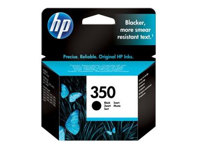 HP inktcartridge 350, 200 pagina's, OEM CB335EE, zwart