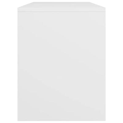 Kaptafelkruk 70x35x45 cm bewerkt hout wit