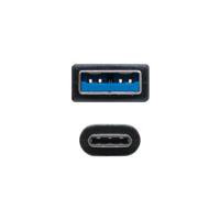 NANOCABLE 10.01.4001 - 3A USB-C naar USB 3.1 kabel, hoofdgebruik, mobiele telefoons, tablets, overdrachtssnelheid tot 10 Gbit/s, tot 3 ampère opladen, Gen2, stekker op stekker, type UC/M-A/M, zwart, 1 MT. 34 DE - thumbnail