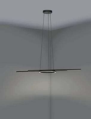 EGLO connect.z Zillerio-Z Smart Hanglamp - 116 cm - Zwart - Dimbaar