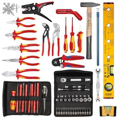 Knipex Robust 45 Elektro Gereedschapskoffer (gevuld) 63-delig Electricien (l x b x h) 609 x 425 x 445 mm Knipex Robust 45 Elektro Gereedschapskoffer (gevuld) 63-delig Electricien (l x b x h) 609 x 425 x 445 mm