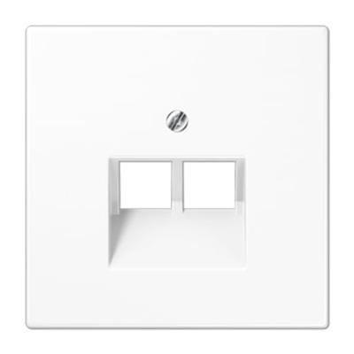 Jung LS990 inzetplaat CAT6 RJ45 alphin wit LS969-2UAWW