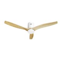 HOMBLI Smart Ceiling Fan & Light - White & Light Wood Smartverlichting - thumbnail