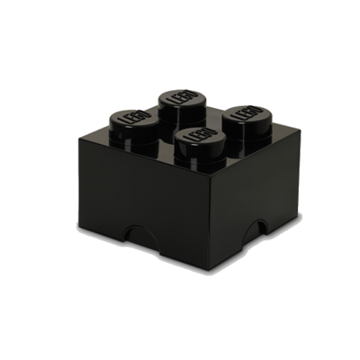 Room Copenhagen LEGO Storage Brick 4 Zwart opbergdoos