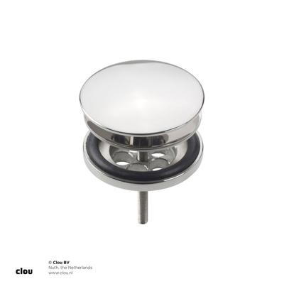Clou Wash Me Afvoerplug Met Afdekkap Chroom 6.5x9.4cm Clou Wash Me Afvoerplug Met Afdekkap Chroom 6.5x9.4cm
