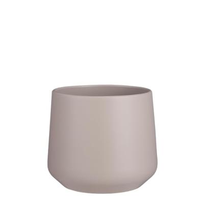 Pot amber d21h18cm taupe mat