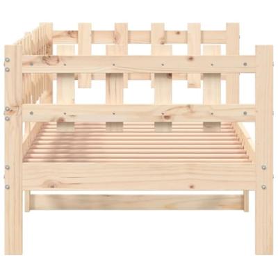 Slaapbank zonder matras 90x200 cm massief grenenhout - thumbnail