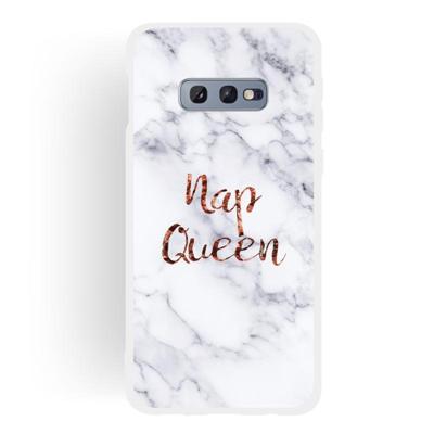 Koningin Frosted mat semi-transparante TPU marmeren telefoon geval voor Galaxy S10e