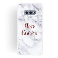 Koningin Frosted mat semi-transparante TPU marmeren telefoon geval voor Galaxy S10e - thumbnail