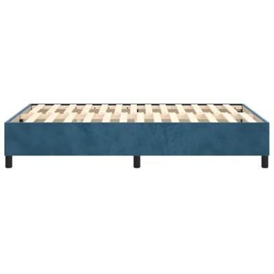Bedframe fluweel donkerblauw 120x200 cm