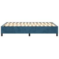 Bedframe fluweel donkerblauw 120x200 cm - thumbnail