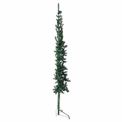 VidaXL Kunstkerstboom half met standaard smal 180 cm groen