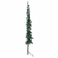 VidaXL Kunstkerstboom half met standaard smal 180 cm groen - thumbnail