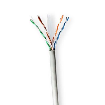 Nedis CCBG8520GY100 Netwerk Kabel Rol Cat6 Stranded U/utp Cca 100.0 M Binnenshuis Rond Pvc Grijs Gift Box Nedis CCBG8520GY100 Netwerk Kabel Rol Cat6 Stranded U/utp Cca 100.0 M Binnenshuis Rond Pvc Grijs Gift Box