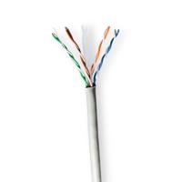 Nedis CCBG8520GY100 Netwerk Kabel Rol Cat6 Stranded U/utp Cca 100.0 M Binnenshuis Rond Pvc Grijs Gift Box - thumbnail