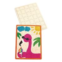 Colorations Maak je eigen houten puzzel, 6st. - thumbnail