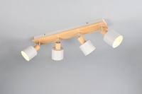 Trio 4-lichts plafondlampShanti met houtlook - 862700476 - thumbnail