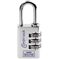 Burg Wächter 3641 Hangslot 30.20 mm Aluminium-zilver (chroom) Cijferslot - thumbnail