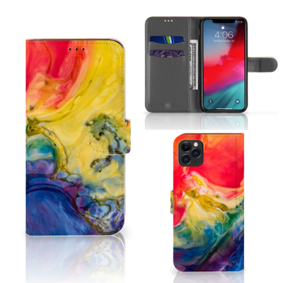 Hoesje Apple iPhone 11 Pro Max Watercolor Dark Hoesje Apple iPhone 11 Pro Max Watercolor Dark
