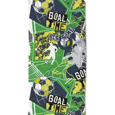 Good Morning Kinderstrandlaken Goal Me Groen - 75x150 cm