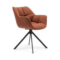 Rivièra Maison Draaibare Eetkamerstoel 'Carnaby' kleur Autumn Brown - thumbnail