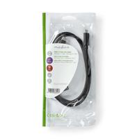 USB-Kabel | USB 3.2 Gen 2x2 | USB Type-C Male | USB Type-C Male | 20 Gbps | 100 W | Vernikkeld | 1.00 m | Rond | PVC | Zwart | Polybag - thumbnail