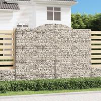 Schanskorven 9 st gewelfd 300x50x220/240 cm ijzer - thumbnail