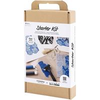 Creativ Company Starter hobbyset blokdrukken, 1 doos - thumbnail