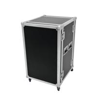 Roadinger Profi 19 inch rack 12 HE Hout Incl. greep, Incl. wielen - thumbnail