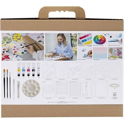 Creativ Company Starter hobbyset gouache, schilderijen, diverse kleuren, 1 doos