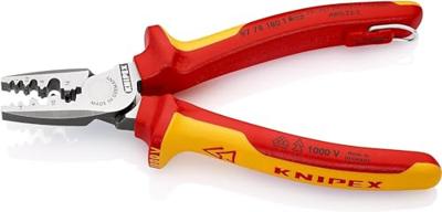 Knipex 97 78 180 T Krimptang Adereindhulzen 0.25 tot 16 mm² Knipex 97 78 180 T Krimptang Adereindhulzen 0.25 tot 16 mm²