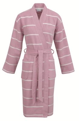 Carl Ross Carl Ross Unisex Badjas Kimono 33110 Rose Quartz/Offwhite L