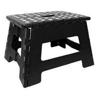 Gardalux Opstapkrukje - Opvouwbaar - 29 x 22 x 22 cm - Zwart - thumbnail