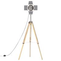 VidaXL Vloerlamp driepoot 140 cm massief mangohout - thumbnail