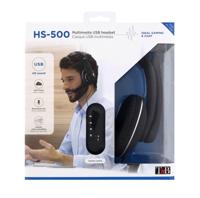 T'nB - Bedrade microfoonhoofdtelefoon, USB-A-aansluiting, Omnidirectionele microfoon, ideaal voor telewerken en videoconferenties - Zwart - thumbnail